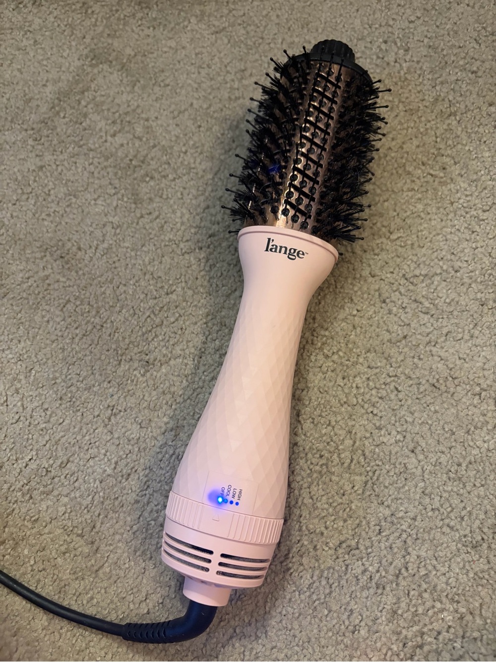 Lange Pink Ceramic Hot Air Round Brush Styler